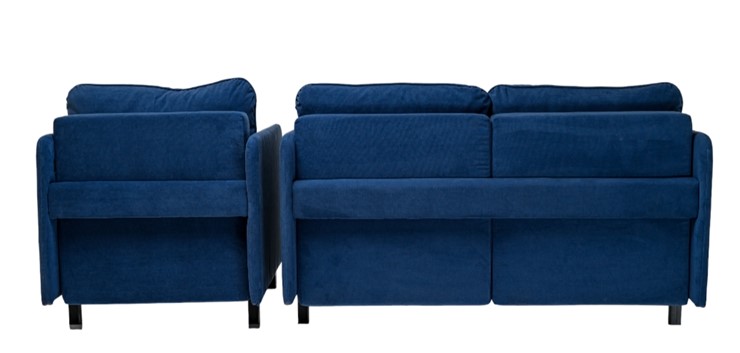 Комплект мебели диван + кресло-кровать Бэст синий во Владивостоке - изображение 4