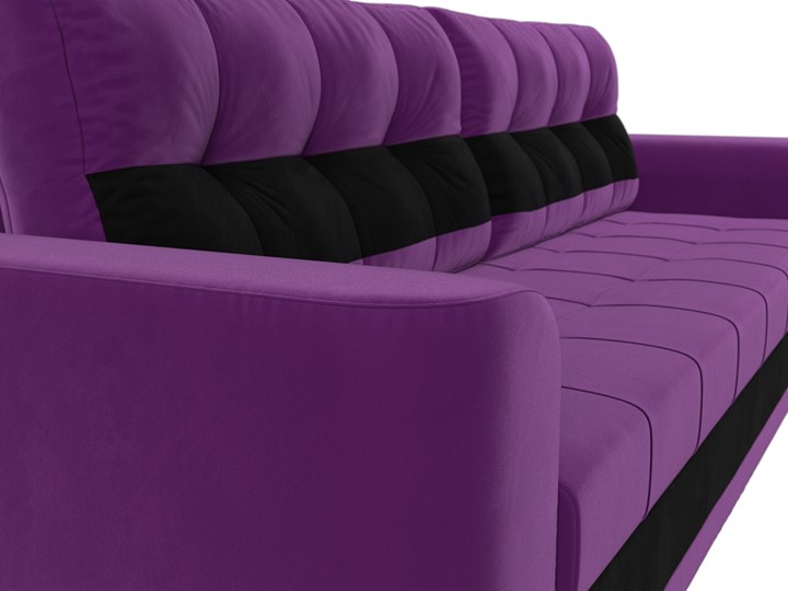 Прямой диван Честер, Фиолетовый/черный (вельвет) во Владивостоке - изображение 3