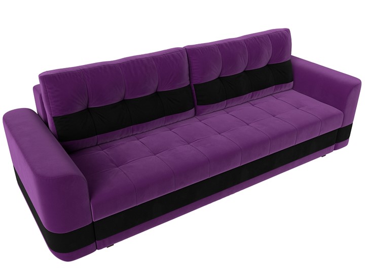 Прямой диван Честер, Фиолетовый/черный (вельвет) во Владивостоке - изображение 4