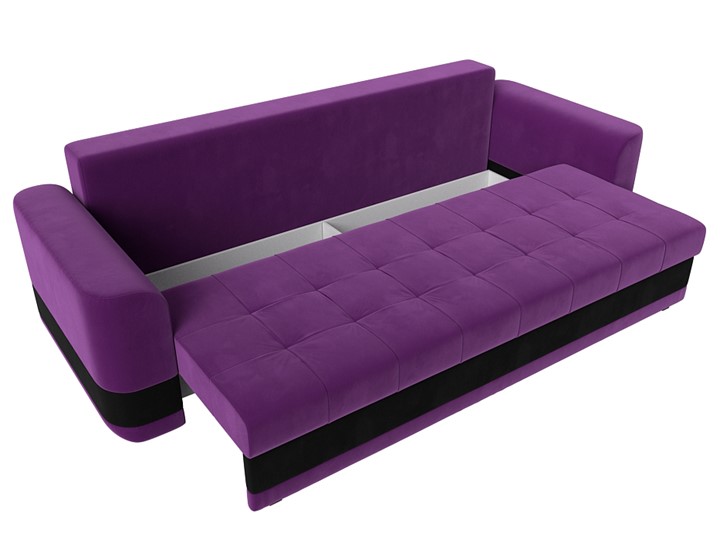 Прямой диван Честер, Фиолетовый/черный (вельвет) во Владивостоке - изображение 5