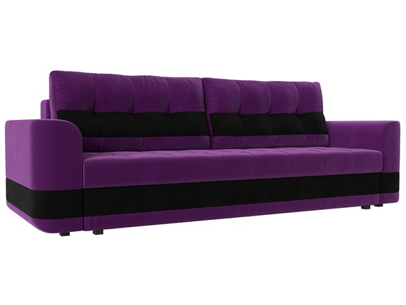 Прямой диван Честер, Фиолетовый/черный (вельвет) во Владивостоке - изображение