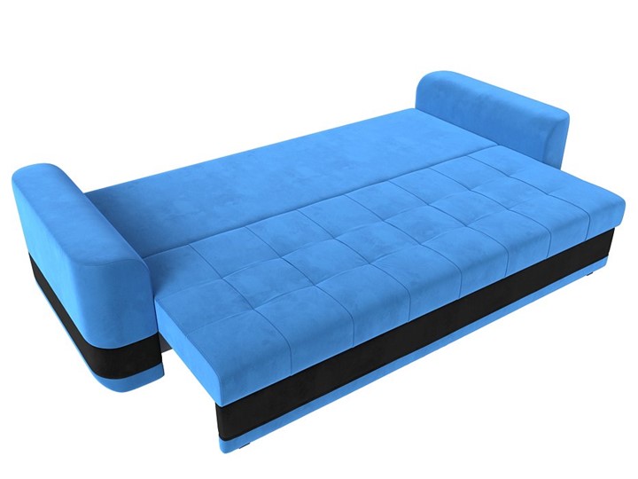 Прямой диван Честер, Голубой/черный (велюр) во Владивостоке - изображение 6