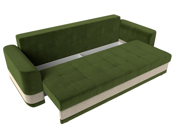 Прямой диван Честер, Зеленый/бежевый (вельвет) во Владивостоке - изображение 5