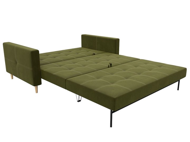 Прямой диван Лига-038, Зеленый (микровельвет) во Владивостоке - изображение 1