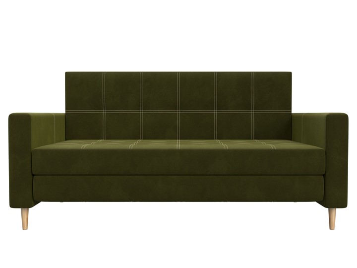 Прямой диван Лига-038, Зеленый (микровельвет) во Владивостоке - изображение 6