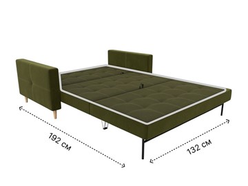 Прямой диван Лига-038, Зеленый (микровельвет) во Владивостоке - предосмотр 8