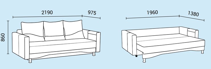 Прямой диван Нео 5 в Артеме - изображение 4
