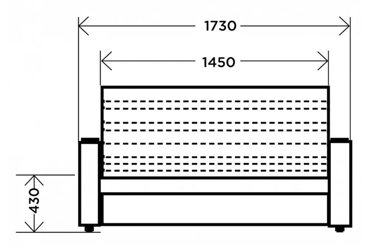 Прямой диван Тандеуш-1 (140) 1 кат. Темпо 10 во Владивостоке - изображение 9