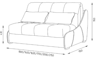 Прямой диван Токио 130 (НПБ) в Находке - предосмотр 11
