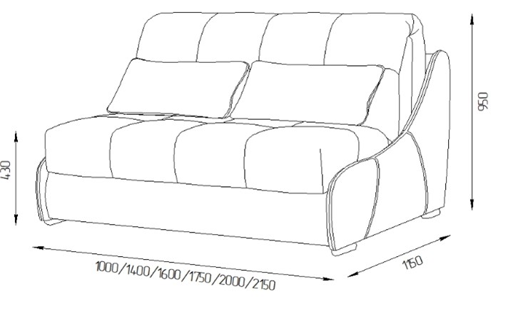 Прямой диван Токио 130 (НПБ) в Находке - изображение 11