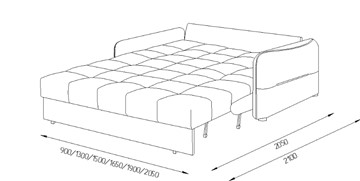 Прямой диван Токио 2 130 (ППУ) в Уссурийске - предосмотр 8