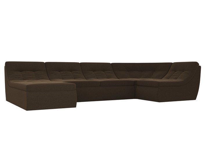 Модульный раскладной диван Холидей, Коричневый (микровельвет) во Владивостоке - изображение