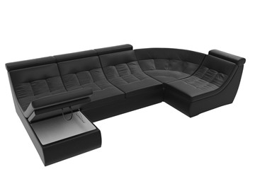 Модульный П-образный диван Холидей люкс, Черный (экокожа) во Владивостоке - предосмотр 6
