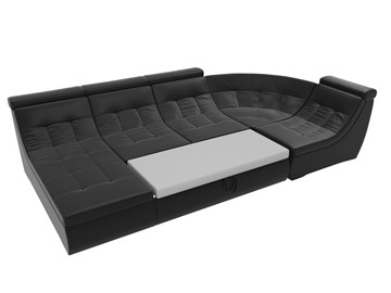 Модульный П-образный диван Холидей люкс, Черный (экокожа) во Владивостоке - предосмотр 7