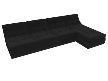 Большой модульный диван Холидей, Черный (велюр) в Находке - предосмотр 5