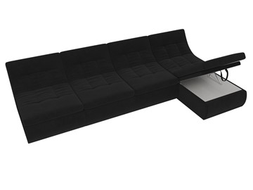 Большой модульный диван Холидей, Черный (велюр) в Артеме - предосмотр 6