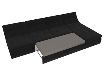 Большой модульный диван Холидей, Черный (велюр) в Артеме - предосмотр 7