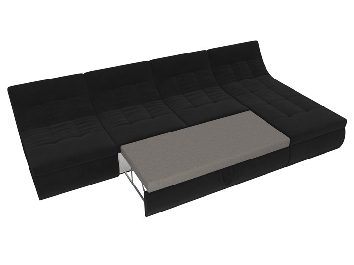 Большой модульный диван Холидей, Черный (велюр) в Находке - изображение 7