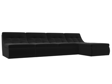 Большой модульный диван Холидей, Черный (микровельвет) в Уссурийске