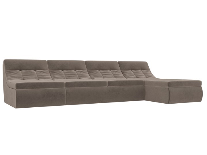Большой модульный диван Холидей, Коричневый (велюр) в Артеме - изображение