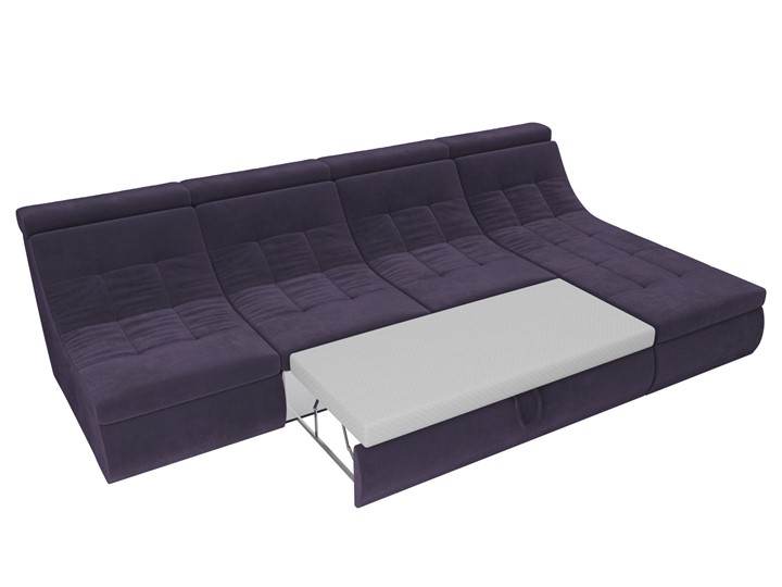 Модульный угловой диван Холидей люкс, Фиолетовый (велюр) во Владивостоке - изображение 8