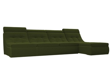 Модульный угловой диван Холидей люкс, Зеленый (микровельвет) в Артеме