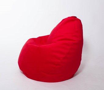 Кресло-мешок Груша большое, велюр однотон, красное в Артеме - предосмотр 1