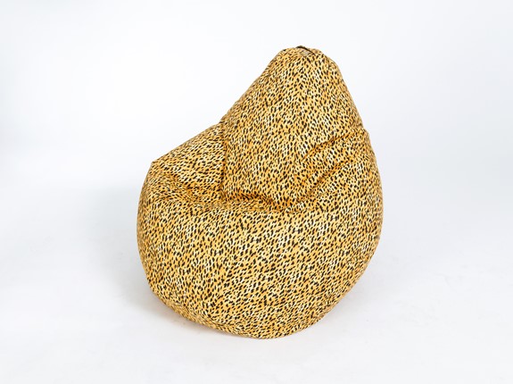 Кресло-мешок Груша малое, жаккард, леопард в Артеме - изображение