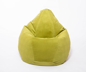 Кресло-мешок Груша малое, велюр однотон, травянное в Артеме - предосмотр 1