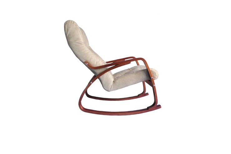 Кресло-качалка Гранд, замша крем в Артеме - изображение 1