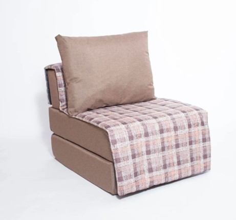 Бескаркасное кресло-кровать Харви, коричневый - квадро беж в Уссурийске - изображение