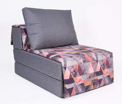 Бескаркасное кресло-кровать Харви, серый - сноу манго во Владивостоке - изображение
