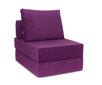 Бескаркасное кресло Окта, велюр фиолетовый в Уссурийске