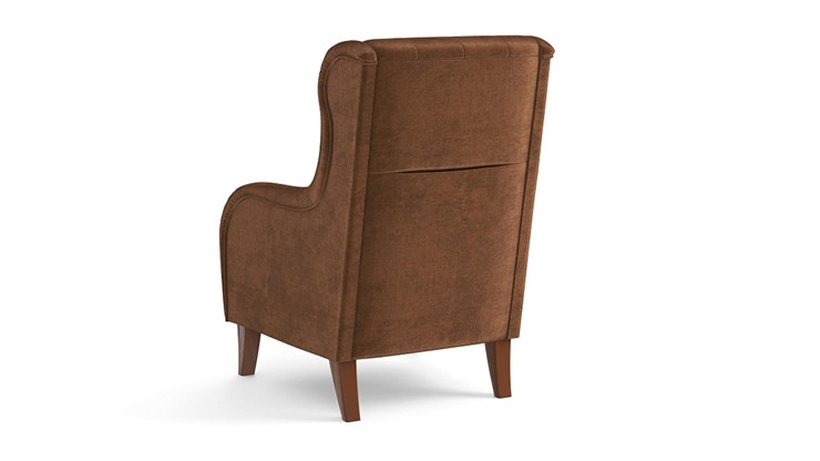 Кресло на ножках Амарант, велюр тенерифе шоколад в Артеме - изображение 3