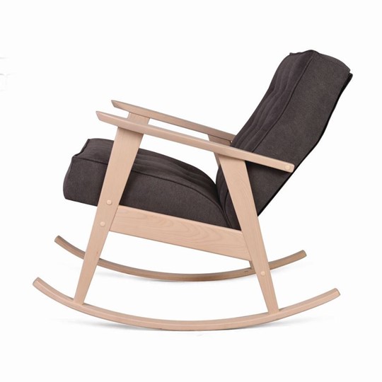 Кресло-качалка Ретро (беленый дуб / 05 - коричневый) во Владивостоке - изображение 1