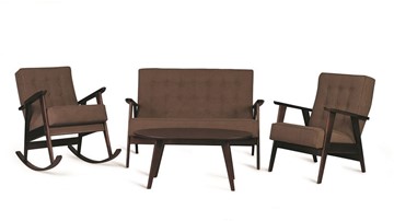 Кресло-качалка Ретро (темный тон / 05 - коричневый) во Владивостоке - предосмотр 2