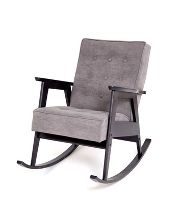 Кресло-качалка Ретро (венге / RS 15 - темно-серый) во Владивостоке - изображение