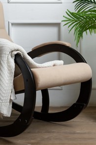 Кресло-качалка в гостиную Корсика, ткань Amigo Beige 34-Т-AB в Находке - предосмотр 6
