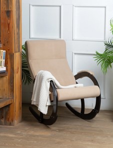 Кресло-качалка в гостиную Корсика, ткань Amigo Beige 34-Т-AB в Находке - предосмотр 7