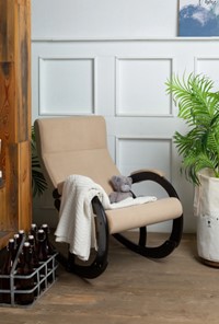 Кресло-качалка в гостиную Корсика, ткань Amigo Beige 34-Т-AB в Уссурийске - предосмотр 8