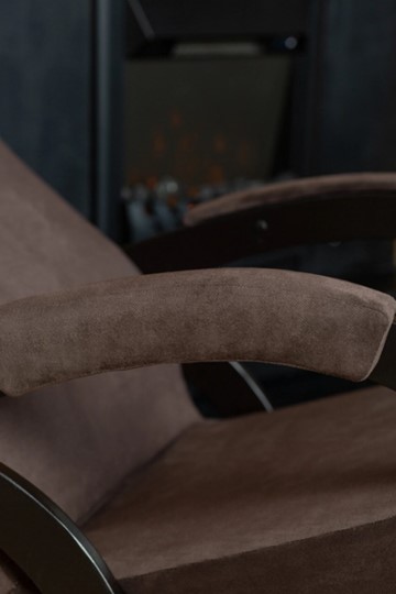 Кресло-качалка в гостиную Корсика, ткань Amigo Coffee 34-Т-AC во Владивостоке - изображение 8