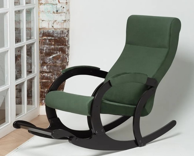 Кресло-качалка в гостиную Марсель, ткань Amigo Green 33-Т-AG в Находке - изображение 3