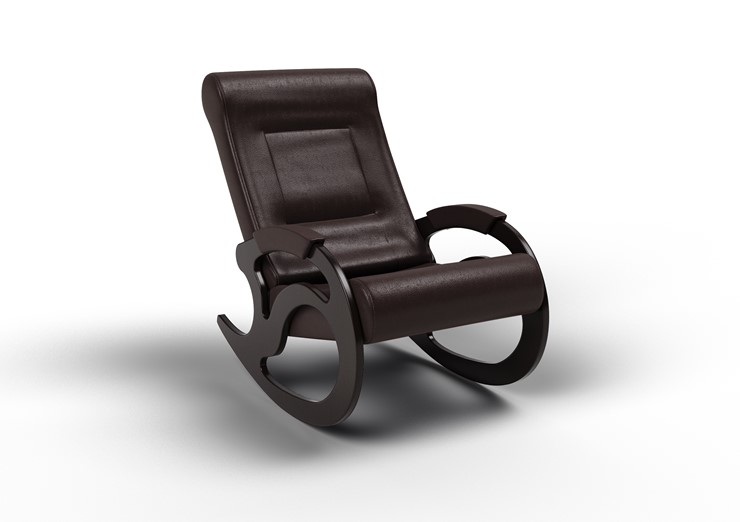 Кресло-качалка Вилла, экокожа крем 11-К-КР в Находке - изображение 1