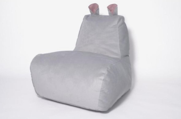 Кресло-мешок Бегемот серый в Артеме - изображение