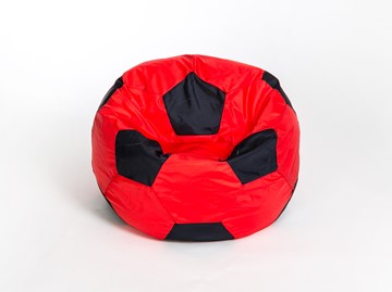 Кресло-мешок Мяч малый, красно-черный во Владивостоке