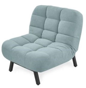 Мягкое кресло Абри опора металл (мята-голубой) в Артеме - предосмотр