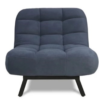 Мягкое кресло Абри опора металл (синий) в Артеме - изображение 1