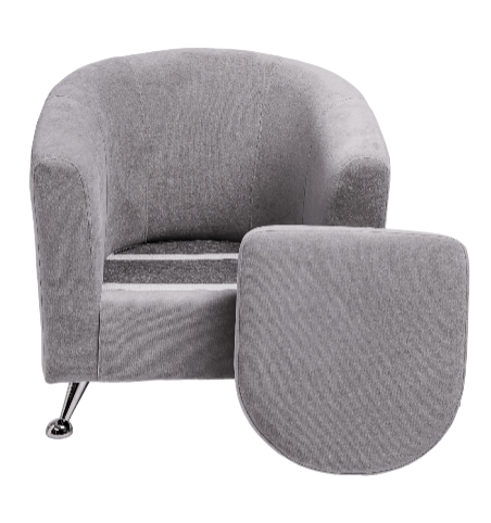Кресло на ножках Брамс серый в Артеме - изображение 1