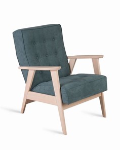 Кресло Ретро (беленый дуб / RS29 - бирюзовый) в Артеме
