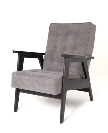 Кресло Ретро (венге / RS 15 - темно-серый) в Артеме - изображение